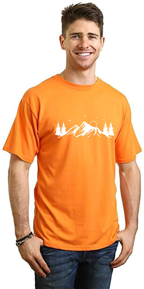 Bamboo Men's Mauna Kea Graphic T-Shirt – Soft Hawaii-Inspired Casual Tee