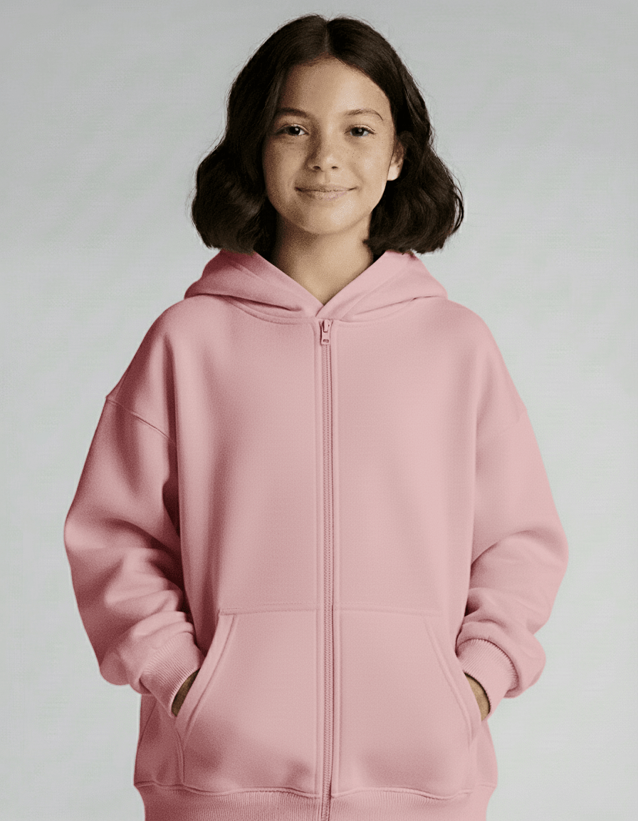 Bamboo Kids Pullover Hoodie – Soft Cozy Lounge Fleece Sweatshirt