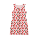 Bamboo Girls Twirl Dress – Soft Strawberry Fields Print Flowy Dress