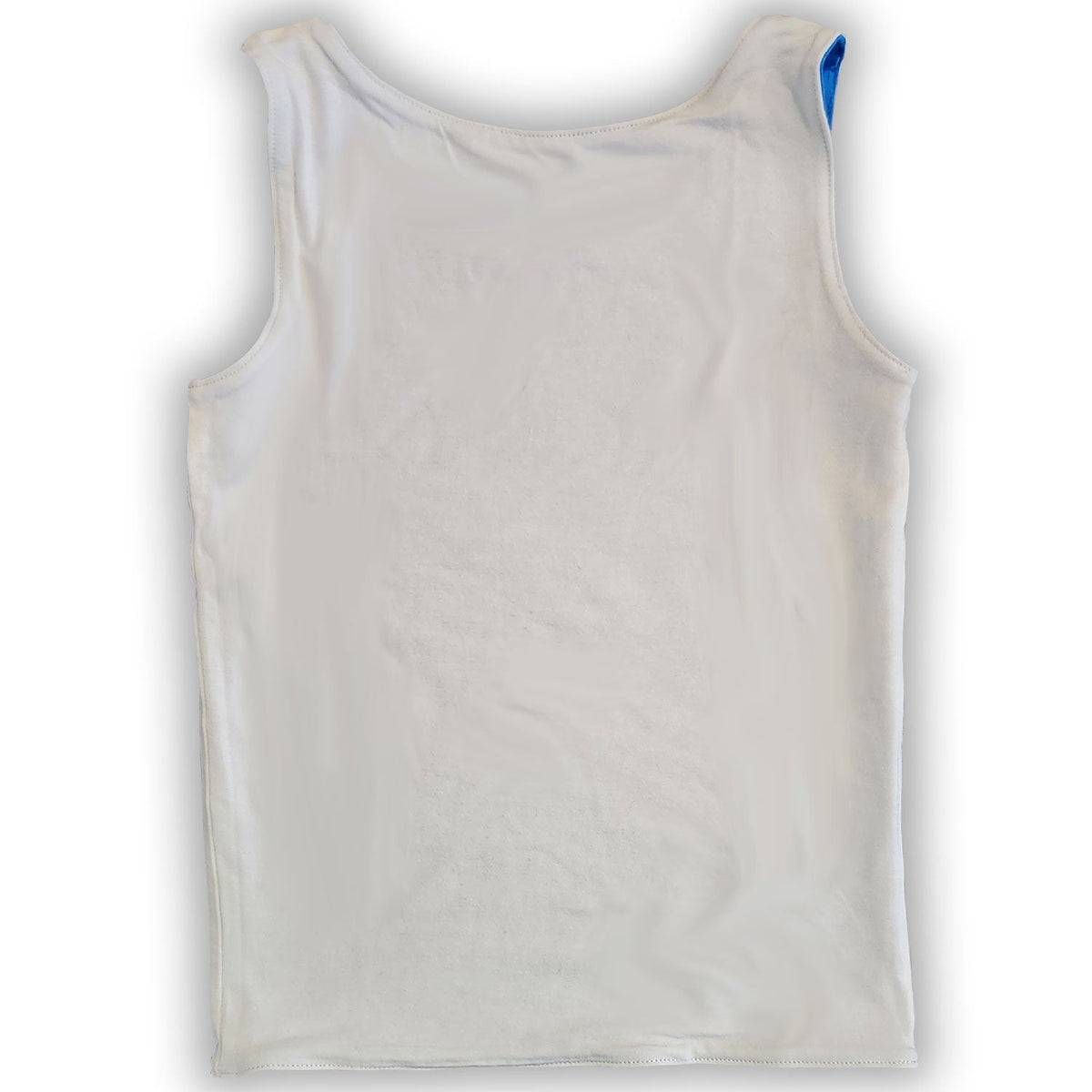 Essential Reversible Tank. Blue/white