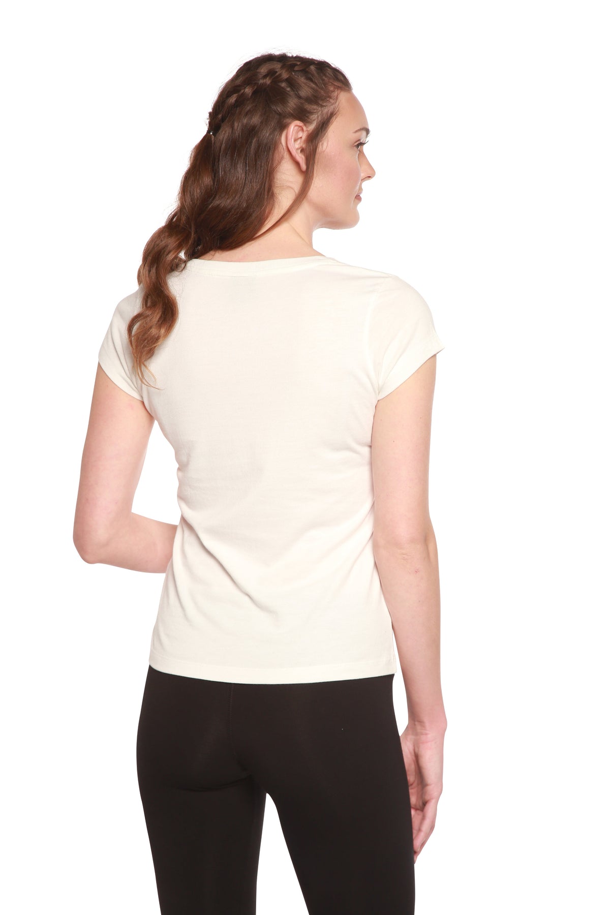 Bamboo Women's V-Neck T-Shirt – Soft Relaxed Fit Casual Top