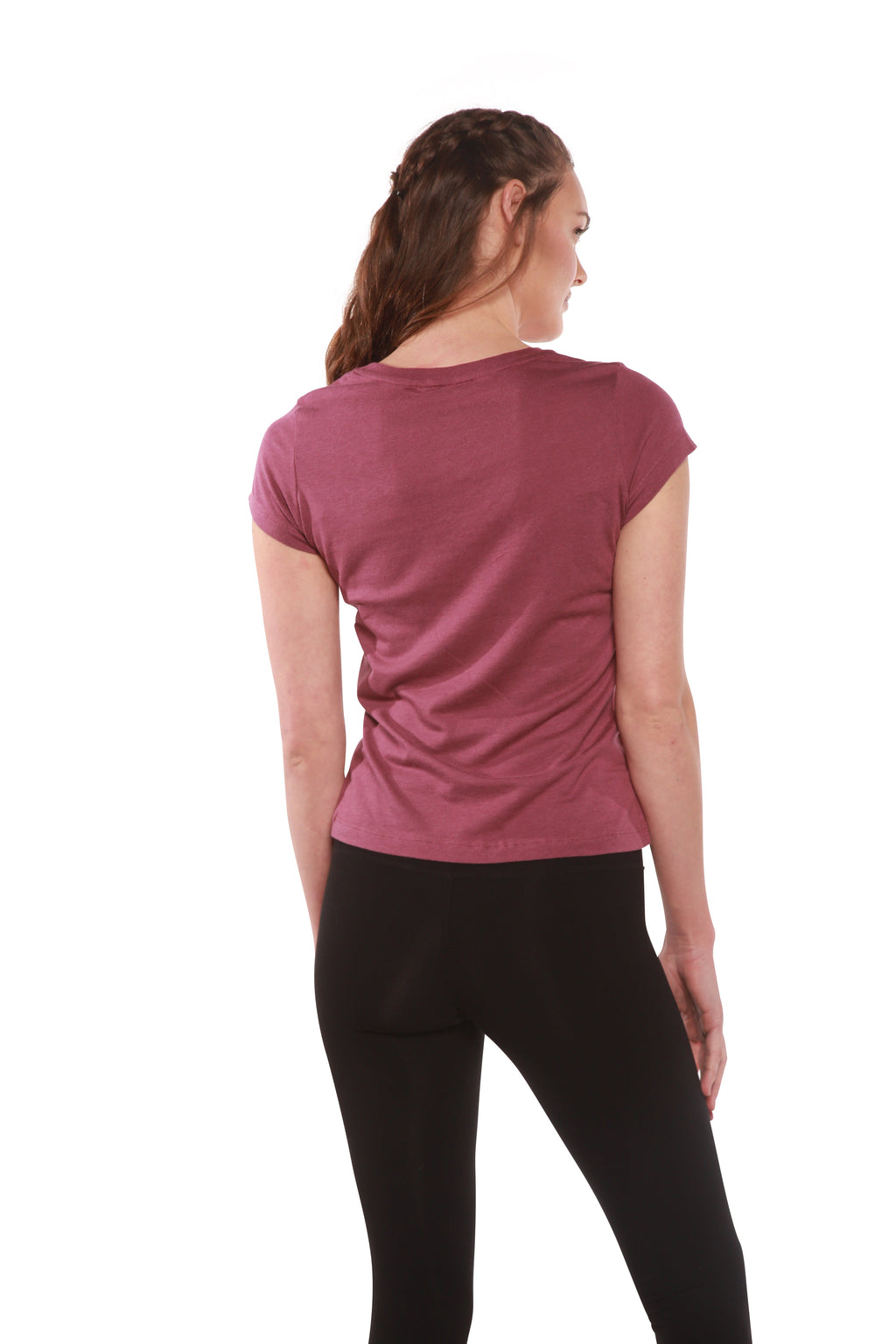 Bamboo Women's V-Neck T-Shirt – Soft Relaxed Fit Casual Top