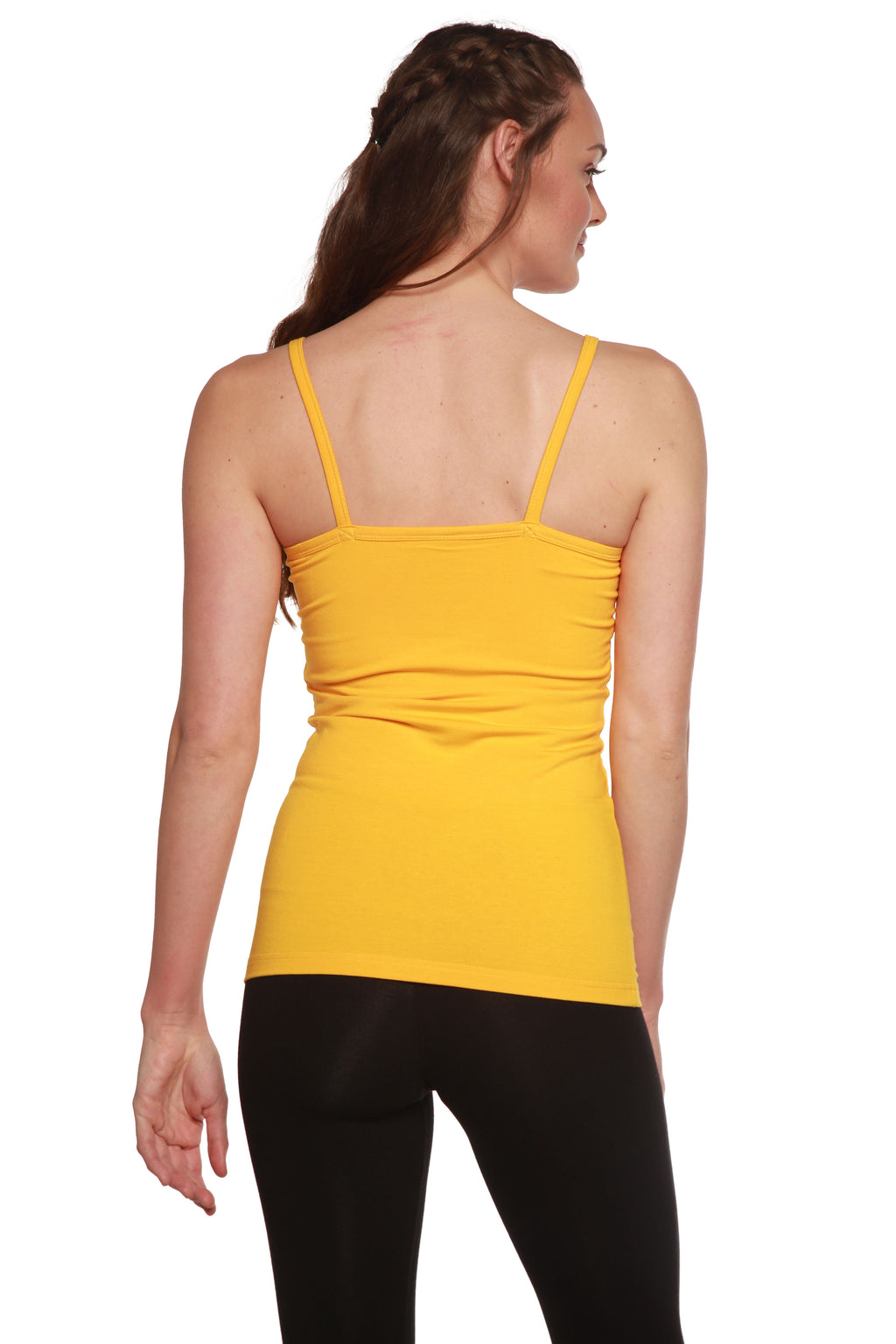 Bamboo Women's Camisole with Built-In Shelf Bra – Soft Lounge Top
