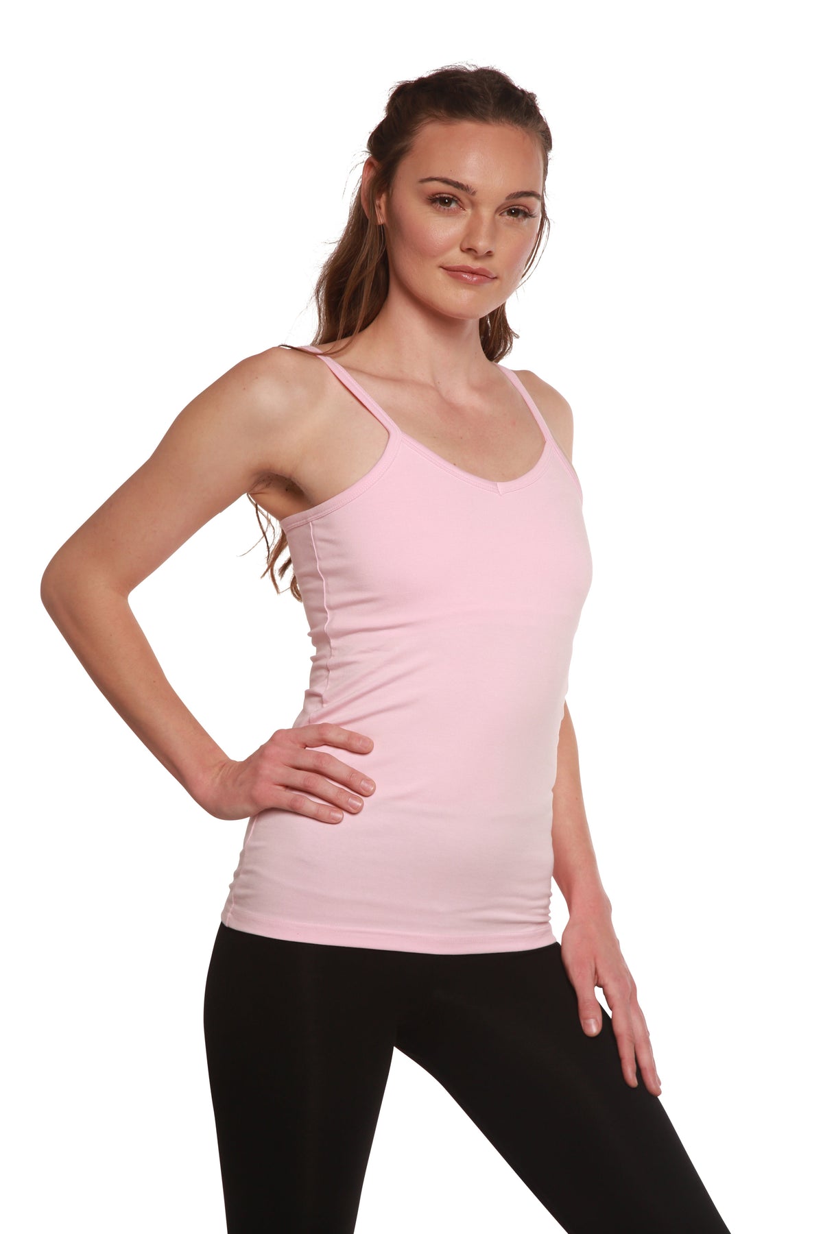 Bamboo Women's Camisole with Built-In Shelf Bra – Soft Lounge Top