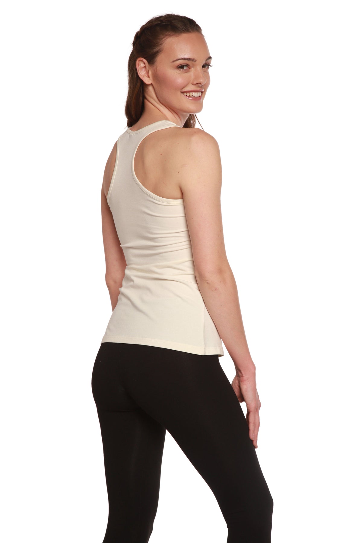 Bamboo Women's Racerback Tank Top – Soft Athletic Sleeveless Top