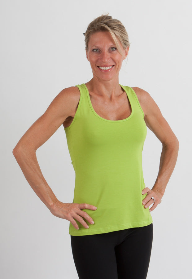 Bamboo Women's Racerback Tank Top – Soft Athletic Sleeveless Top