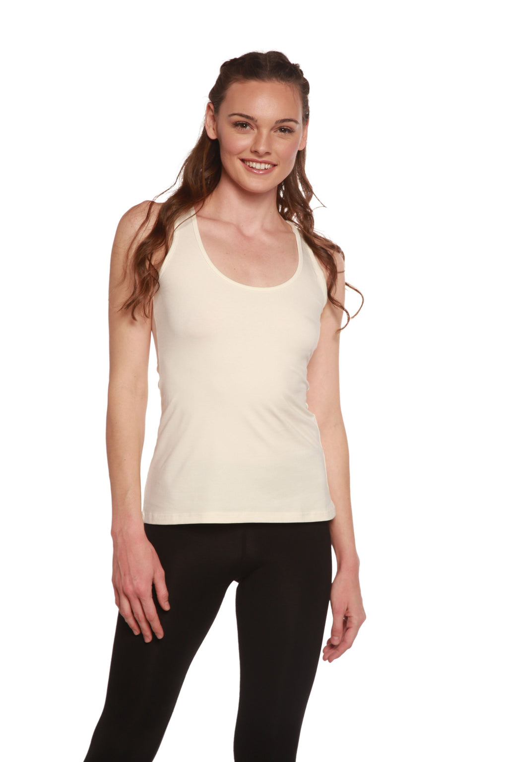 Bamboo Women's Racerback Tank Top – Soft Athletic Sleeveless Top