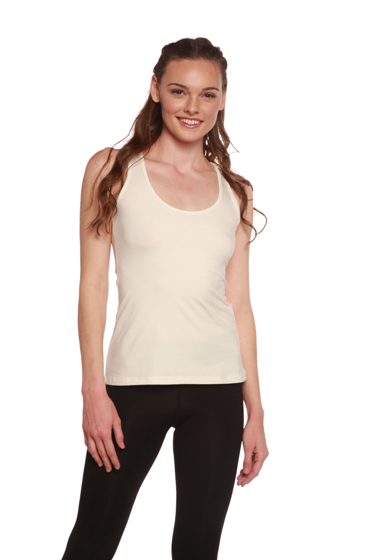 Bamboo Women's Racerback Tank Top – Soft Athletic Sleeveless Top