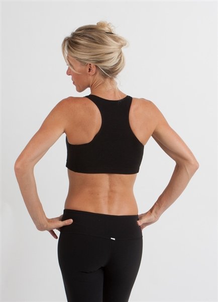 Bamboo Women's Sports Bra – Soft Moisture-Wicking Racerback Bra