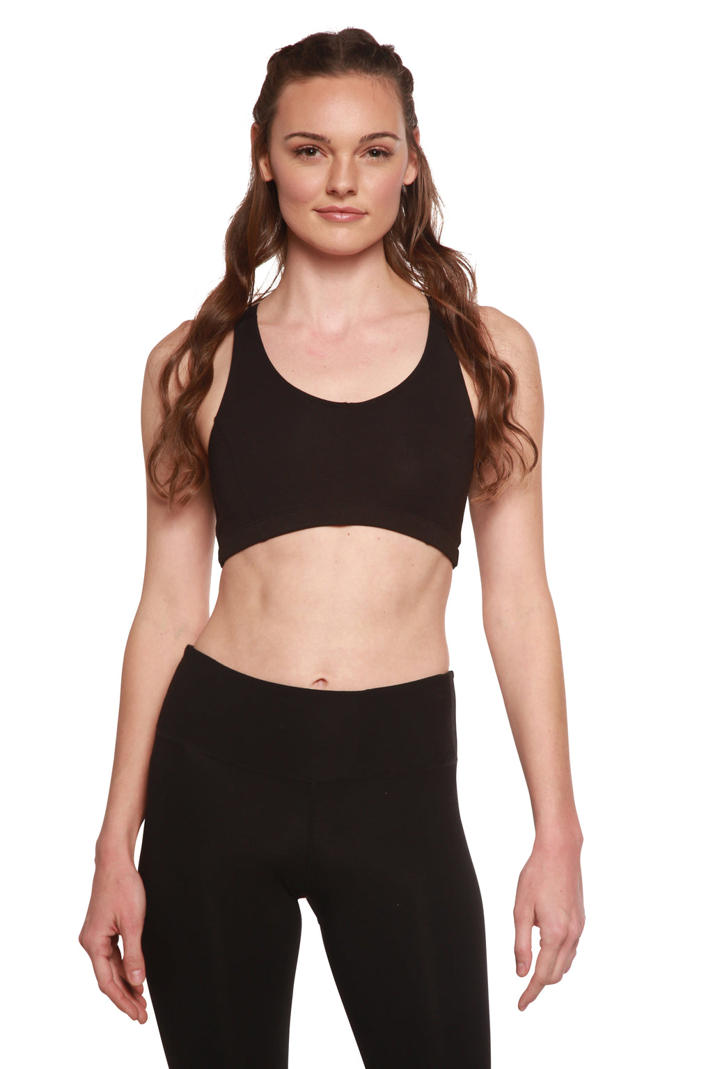 Bamboo Women's Sports Bra – Soft Moisture-Wicking Racerback Bra
