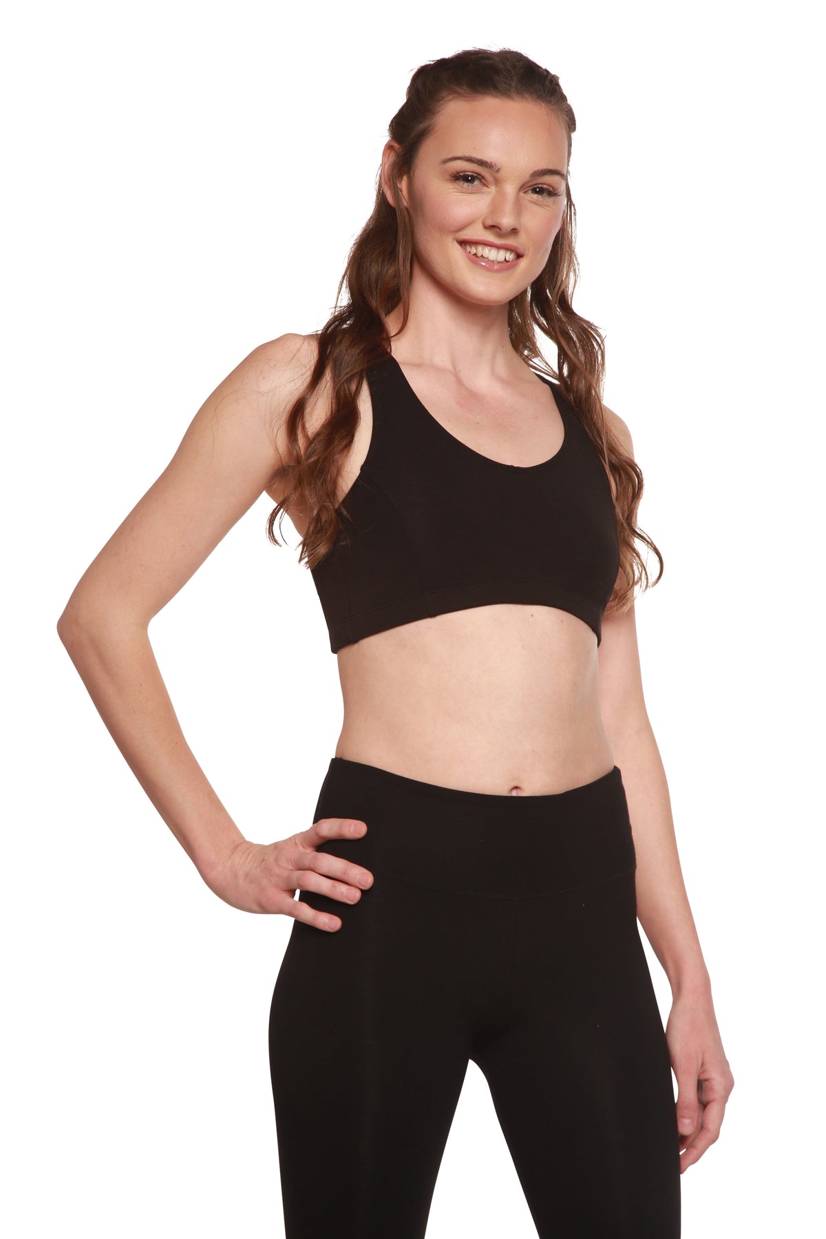 Bamboo Women's Sports Bra – Soft Moisture-Wicking Racerback Bra