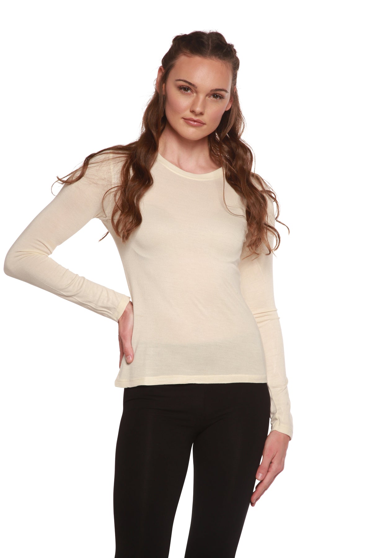 Bamboo Women's Long Sleeve T-Shirt – Soft Breathable Everyday Top