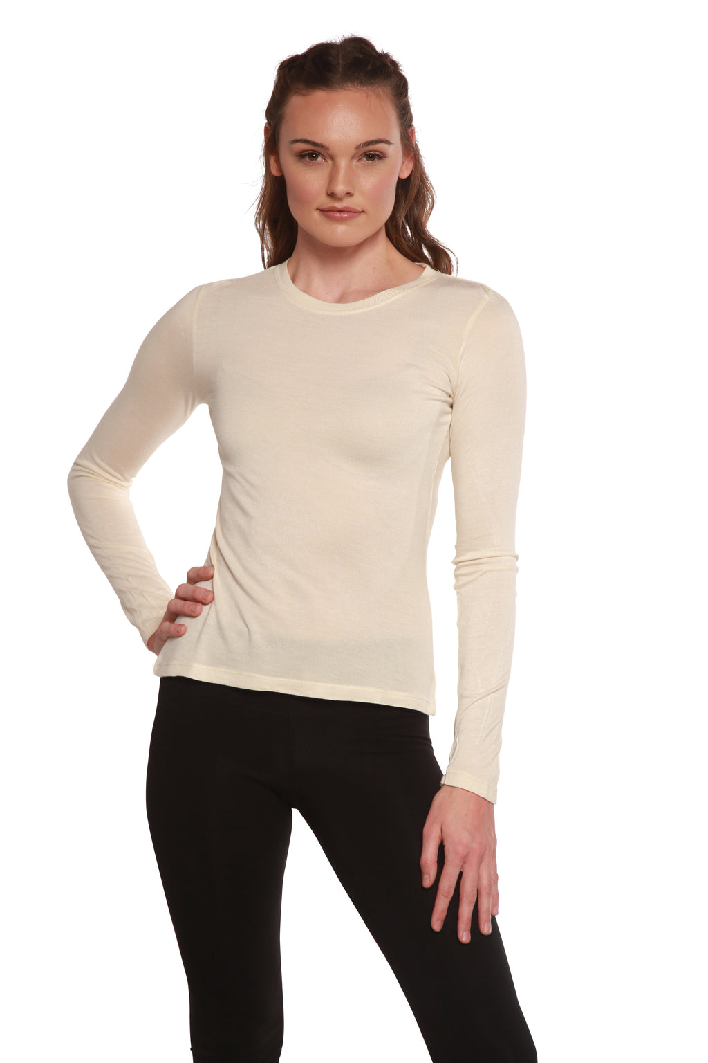 Bamboo Women's Long Sleeve T-Shirt – Soft Breathable Everyday Top