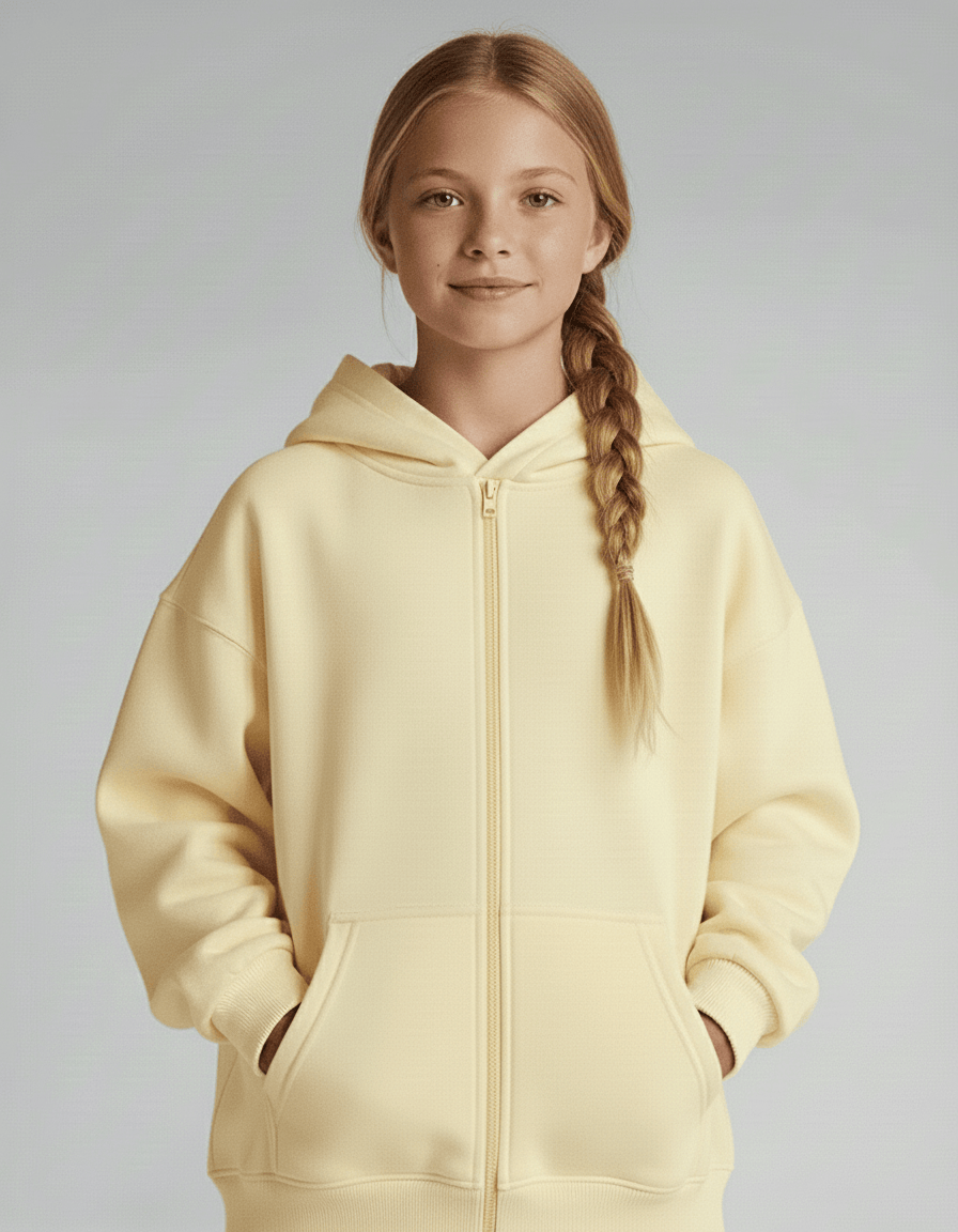 Bamboo Kids Pullover Hoodie – Soft Cozy Lounge Fleece Sweatshirt
